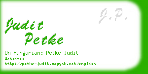 judit petke business card